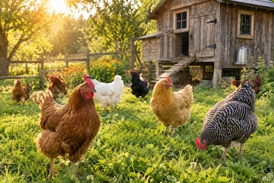 Chicken feed supplements for a backyard flock